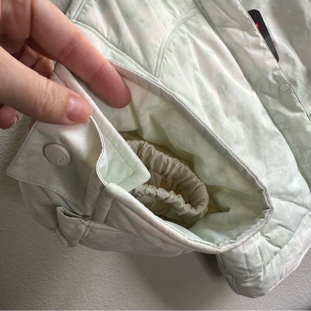 NWT Free People Movement Bunny Slope Printed Puffer Mountain Mist Mint Large - Picture 5 of 13